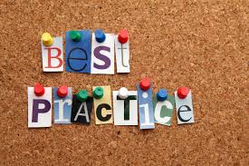 Sign reading "Best Practice"