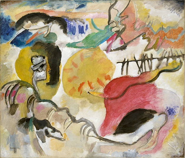 Multi colored modernist art by Kandinsky.