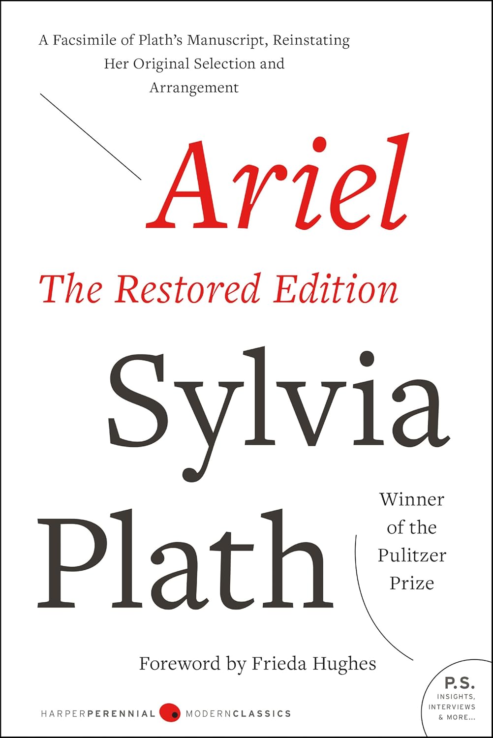 Cover art for Ariel by Sylvia Plath.