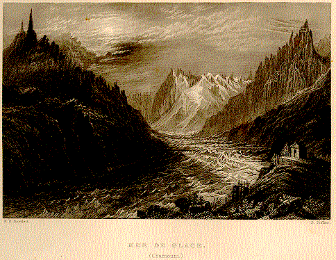 montvert Drawing of Montvert and other mountains