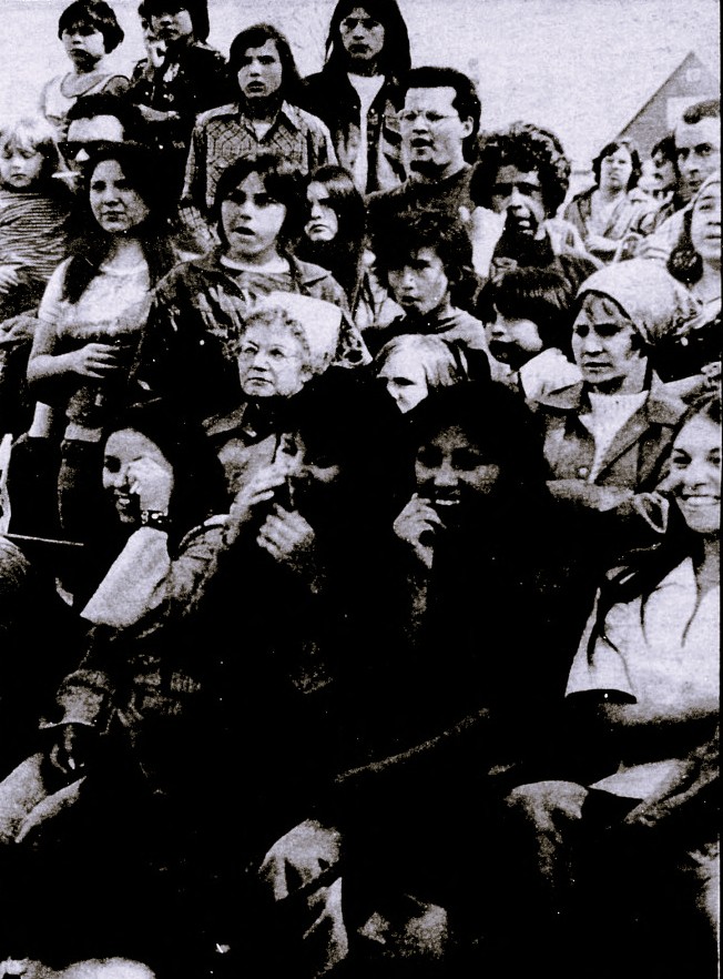 A group of people watch a Cinco de Mayo performance.
