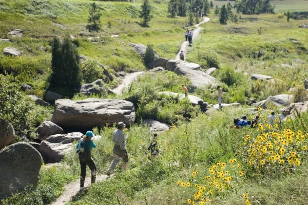 hiking at Castlewood Canyon State Park