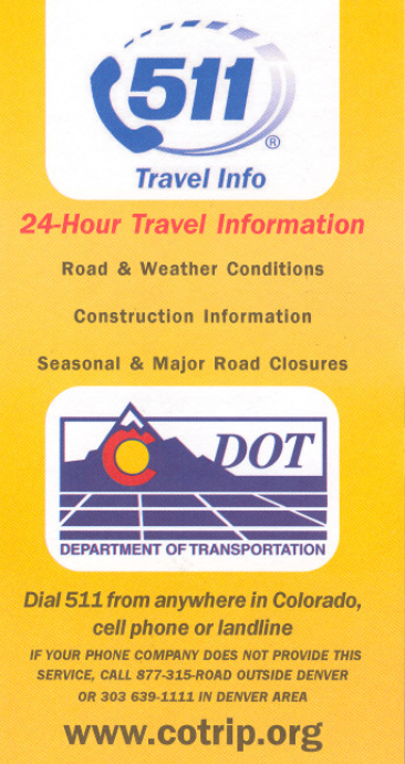 Dial 511 for Road Conditions – Colorado Virtual Library