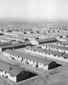 aerial view of Amache internment camp