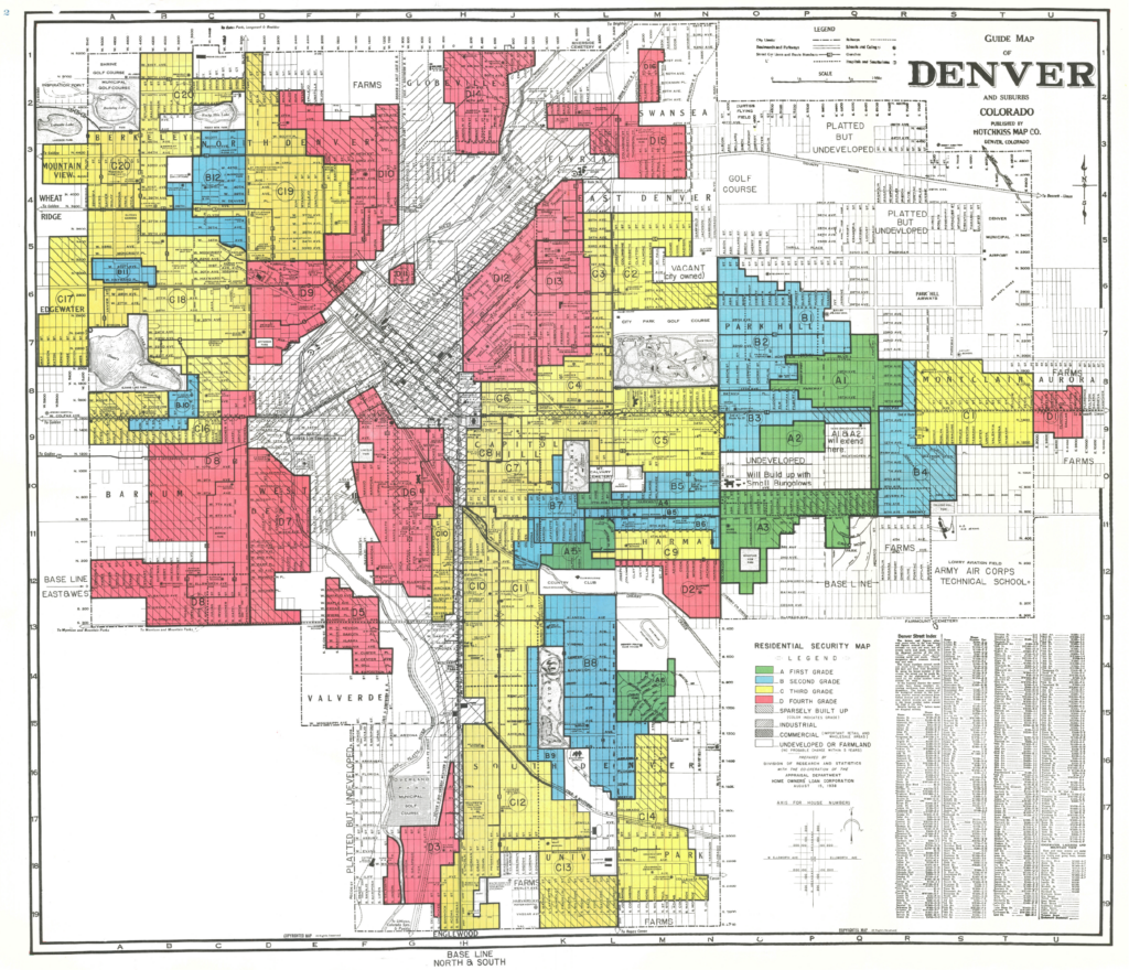 This map of Denver is one of thousands of “area descriptions” made by agents of the federal government's Home Owners' Loan Corporation between 1935-1940.