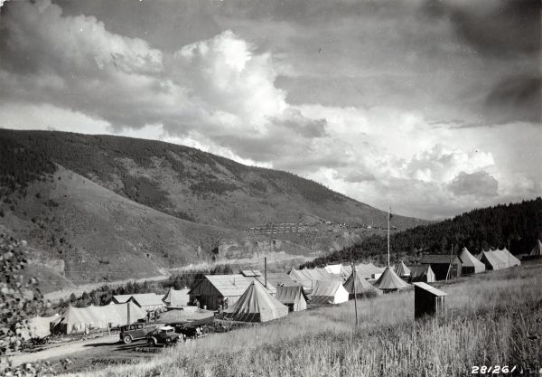 tents in the mountains