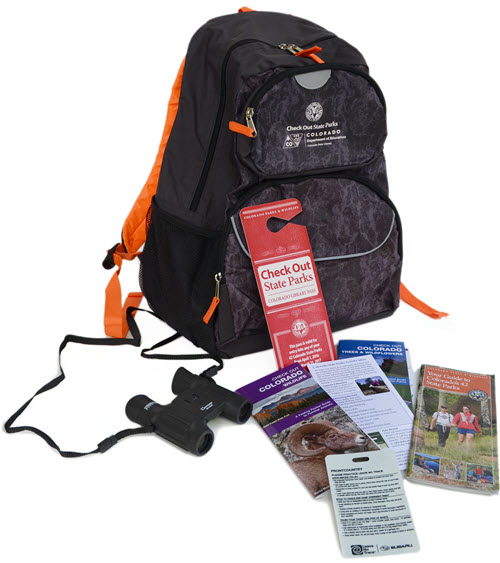 Check Out State Parks Back Pack and Contents