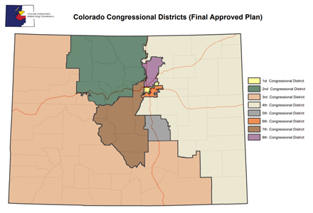 Colorado 2021 Approved Congressional District Map