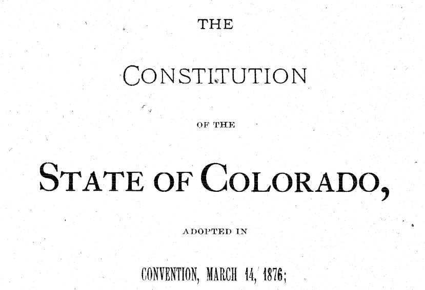 Time Machine Tuesday: History of Term Limits in Colorado ...