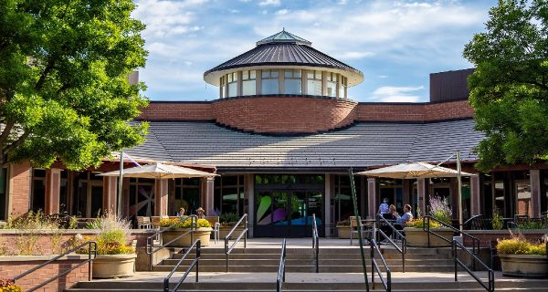 View of Koelbel Library building