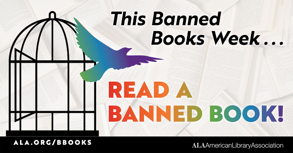 Read banned books banner