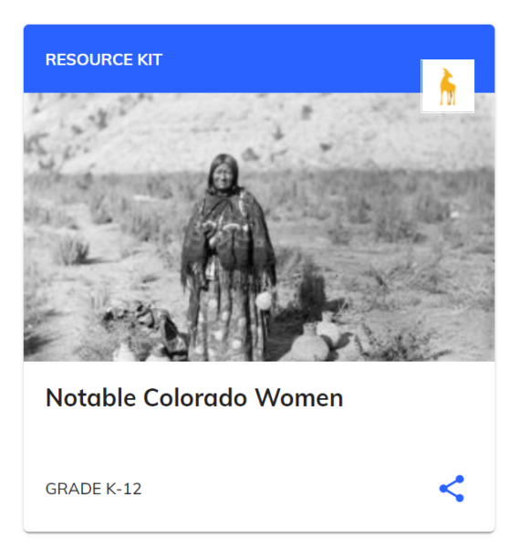 resource kit for Notable Colorado Women