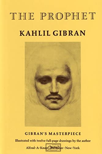 The Prophet, by Kahlil Gibran book cover