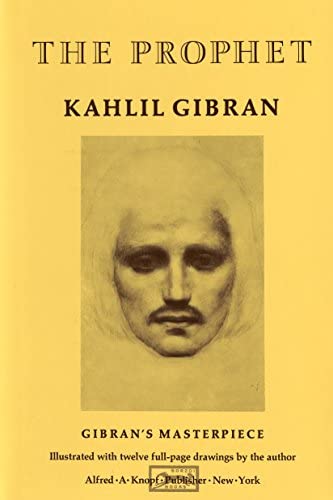 The Prophet, by Kahlil Gibran book cover