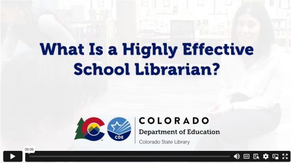Screenshot of the What Is a Highly Effective School Librarian? video