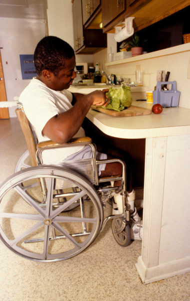 wheelchair accessible kitchen counter