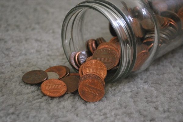 jar of coins