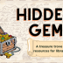 Treasure trove hidden gems on map with banner